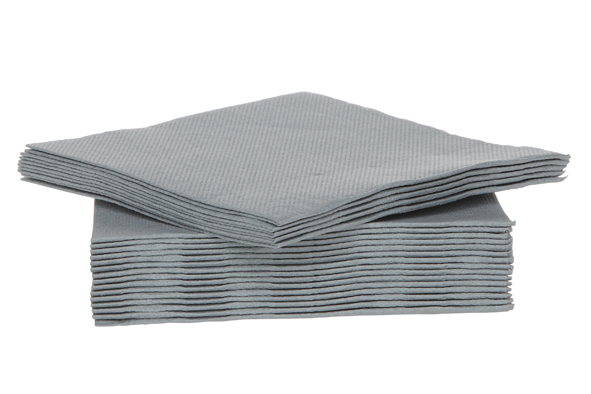 Ct Prof Serviette, Grau, Papier, 25 x 25 cm, 40er-Set