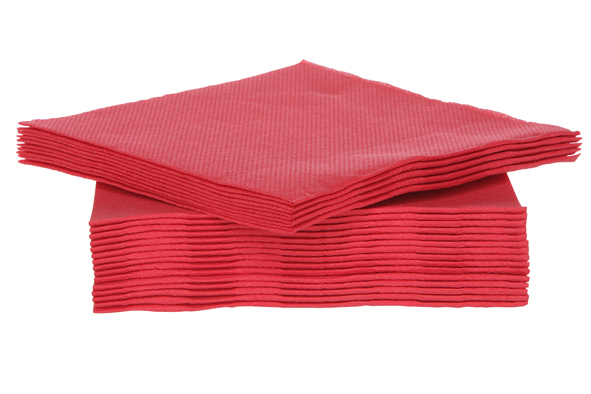 Ct Prof servet papier rood 40 stuks 25 x 25 cm