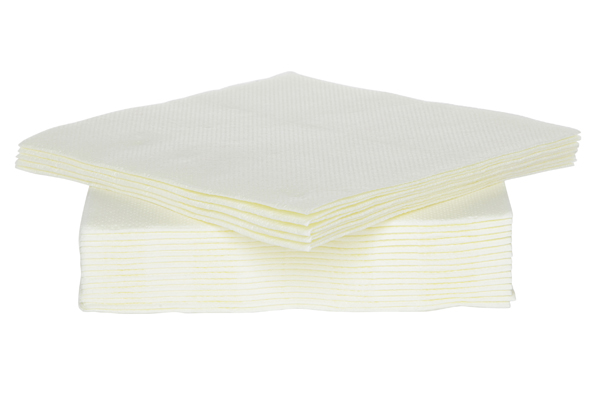 Ct Prof servet crème papier textiel-touch 25 cm set van 40