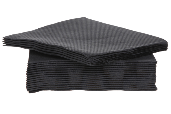 Serviette tt 40er-Set 25 x 25 cm noirpaper textile-touch