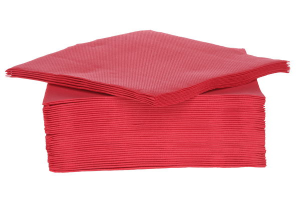 Ct Prof servet set van 40, 38 x 38 cm, rood papier