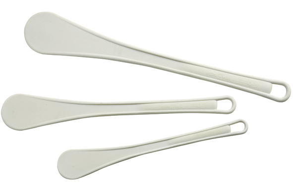 Spatel nylon 40 cm, wit