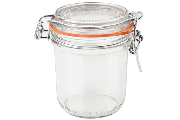 Inmaakbokaal glas transparant 2,75 l set van 6