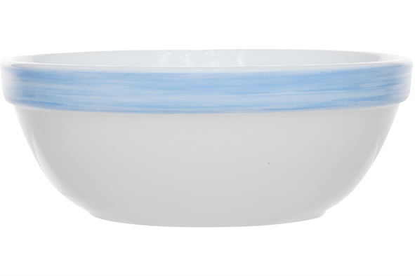 Brush saladekom blauw Ø 12 cm