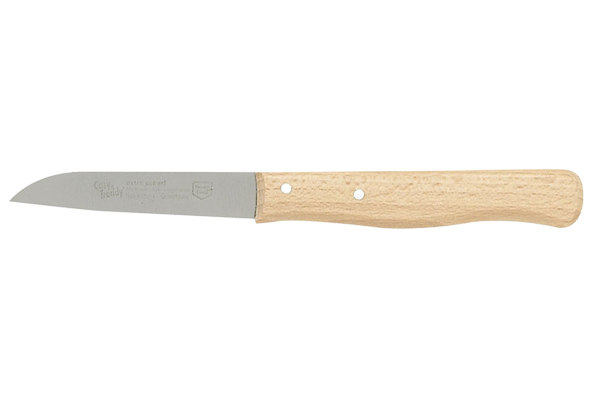 Schilmesje set van 2, hout en roestvast staal, 17 cm