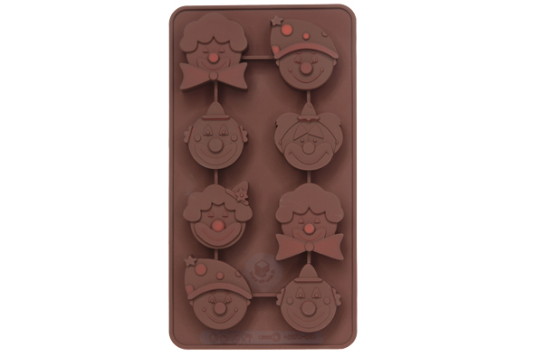 Chocoflex chocoladevorm clown 8 stuks siliconen